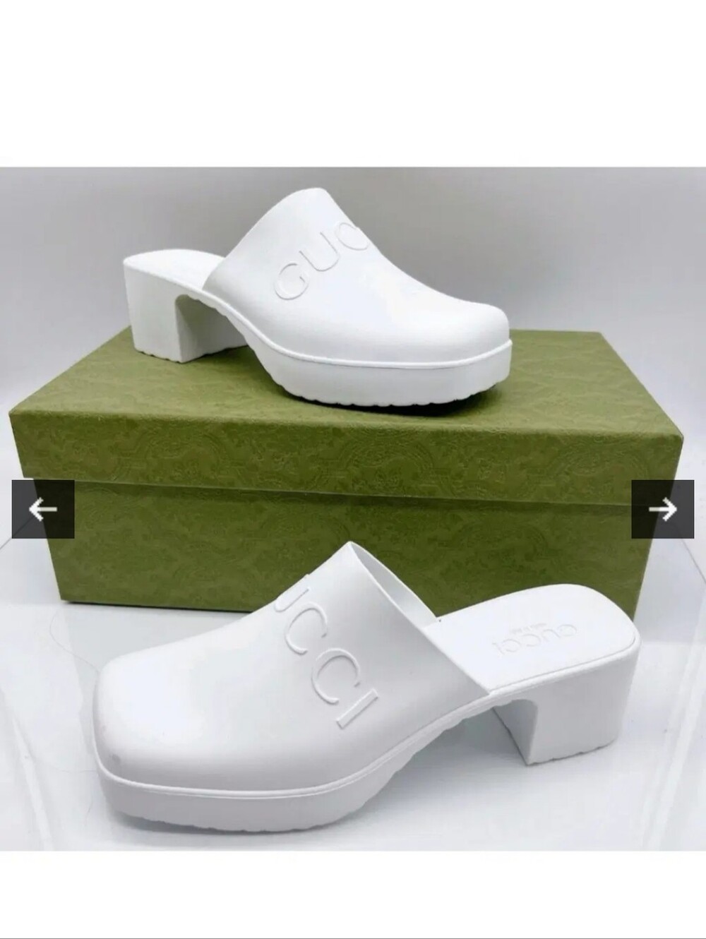 GUCCI white Clogs